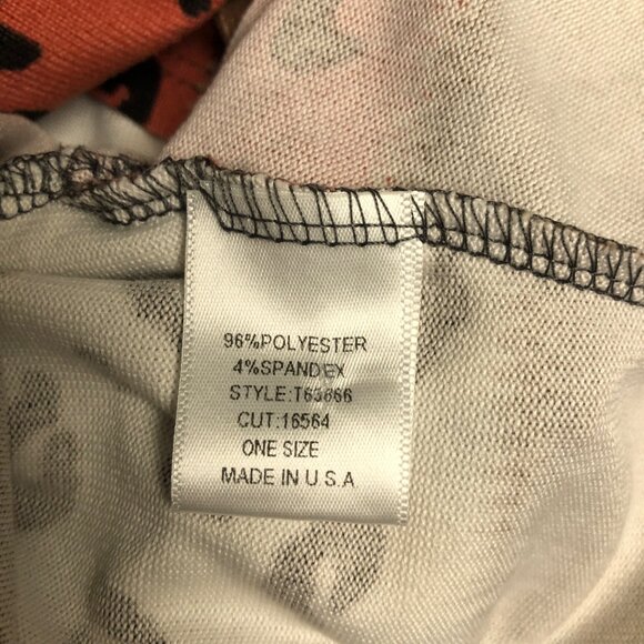 Oddy Leopard Block Brown Salmon Poncho One Size Animal Print Pullover Sweater - Picture 9 of 10